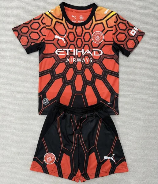 26/27 Manchester City goalkeeper kids kit orange